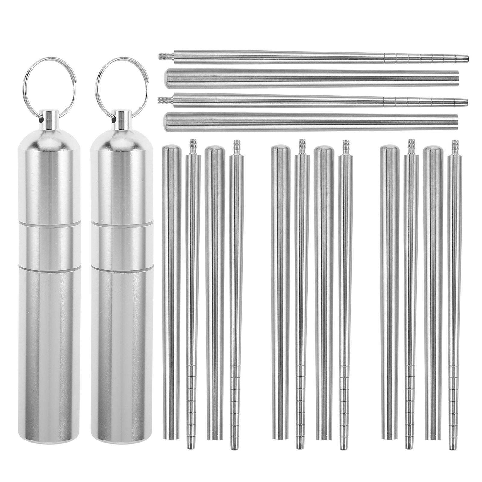 2 Sets Foldable Chopsticks Por - Camp Utensil Set บทวิจารณ์และราคา