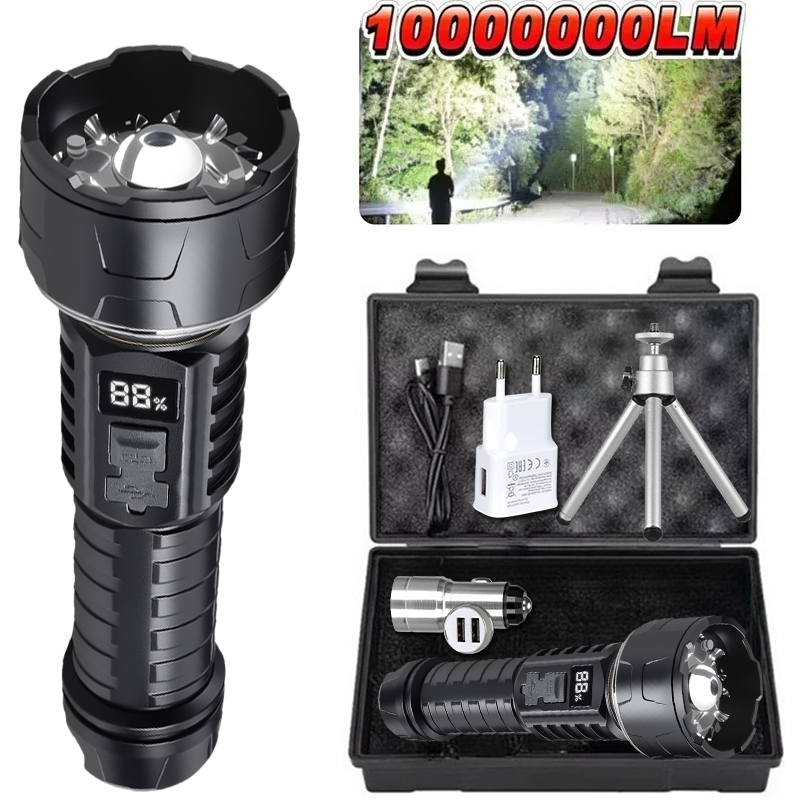 COB LED Flashlight Rechargeabl - Outdoor Camping Hiking บทวิจารณ์และราคา