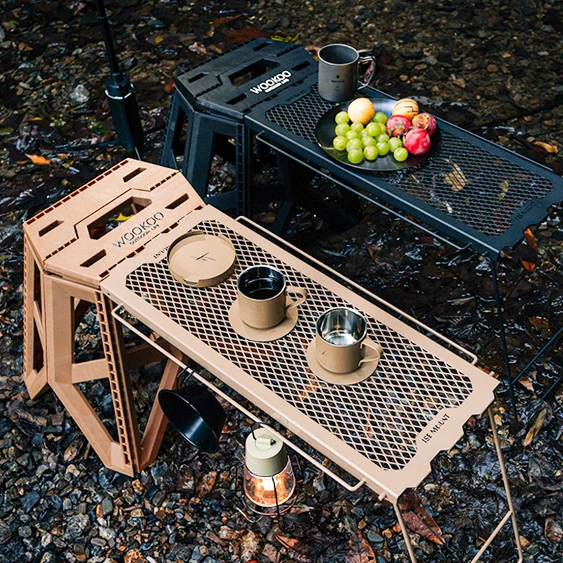 Outdoor Multifunctional Foldin - Outdoor Camping Table With Storage บทวิจารณ์และราคา