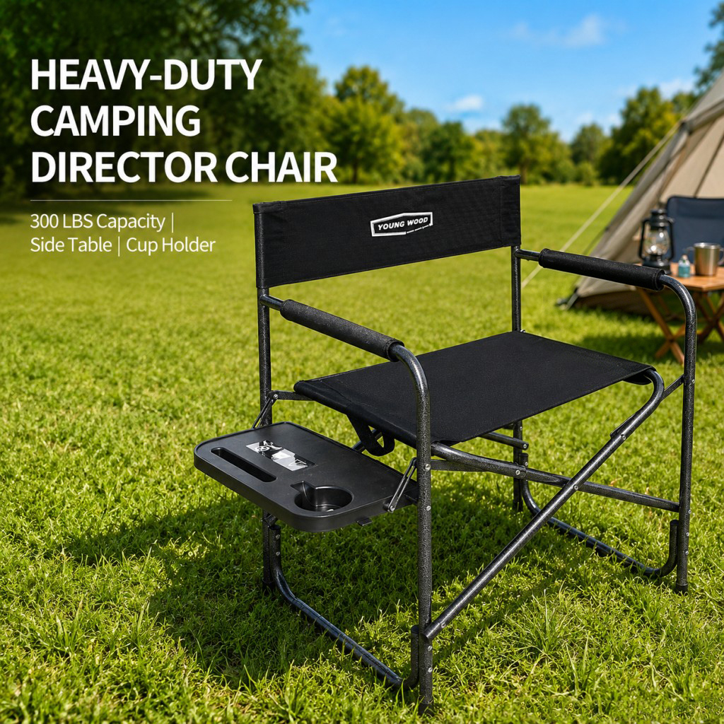 2PCS Portable Outdoor Chair wi - Outdoor Camping Table With Storage บทวิจารณ์และราคา