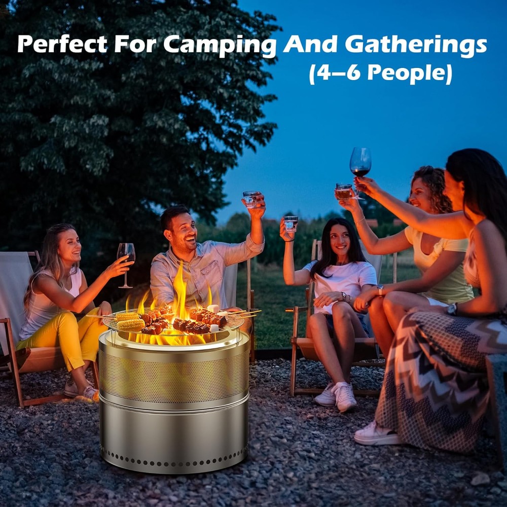 Smokeless Fire Pit Outdoor, 20 - Outdoor Camping Fire Pit บทวิจารณ์และราคา