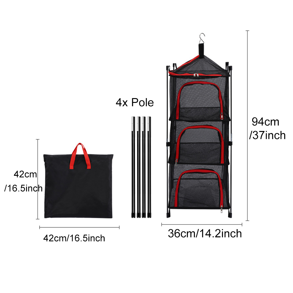 Camping Storage Drying Net 3 L - Outdoor Camping Uk บทวิจารณ์และราคา