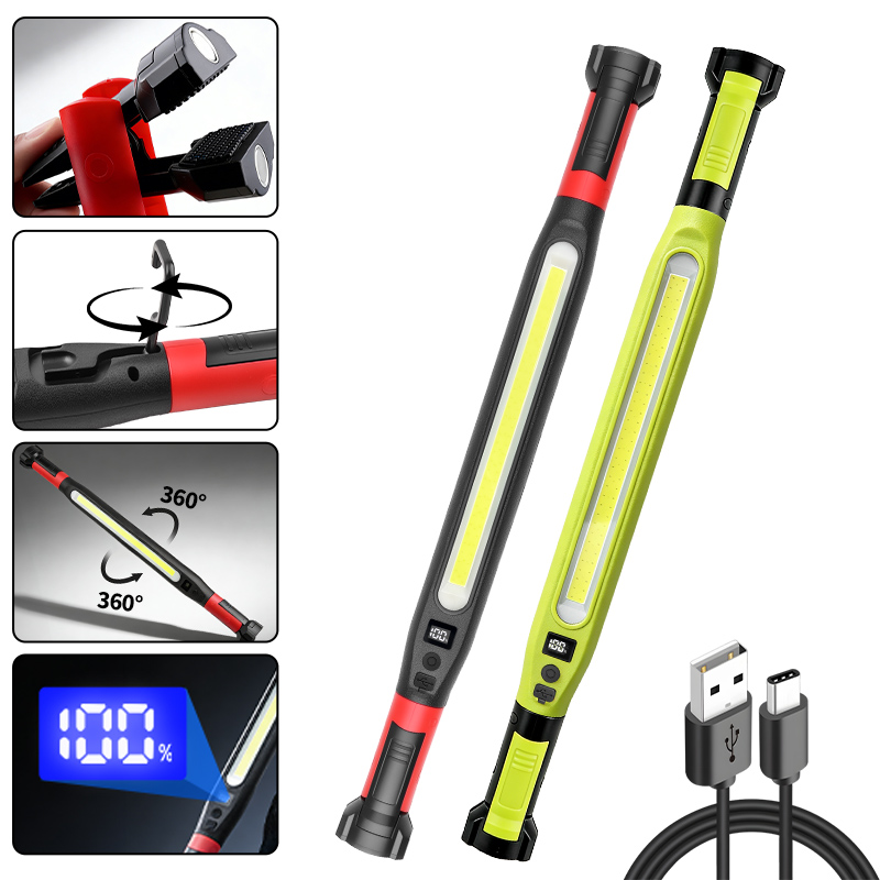 COB Work Light Type‑C Recharge - Outdoor Camping Lamp บทวิจารณ์และราคา