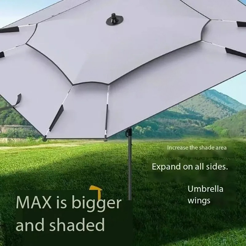 Portable Square Fishing Umbrel - Outdoor Camping Umbrella บทวิจารณ์และราคา