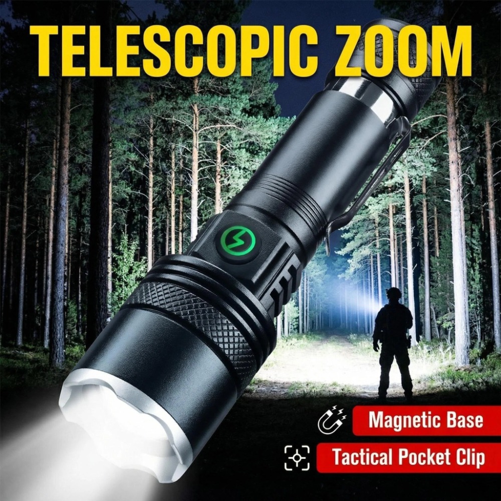 Rechargeable LED Flashlight Zo - Outdoor Camping Hiking บทวิจารณ์และราคา