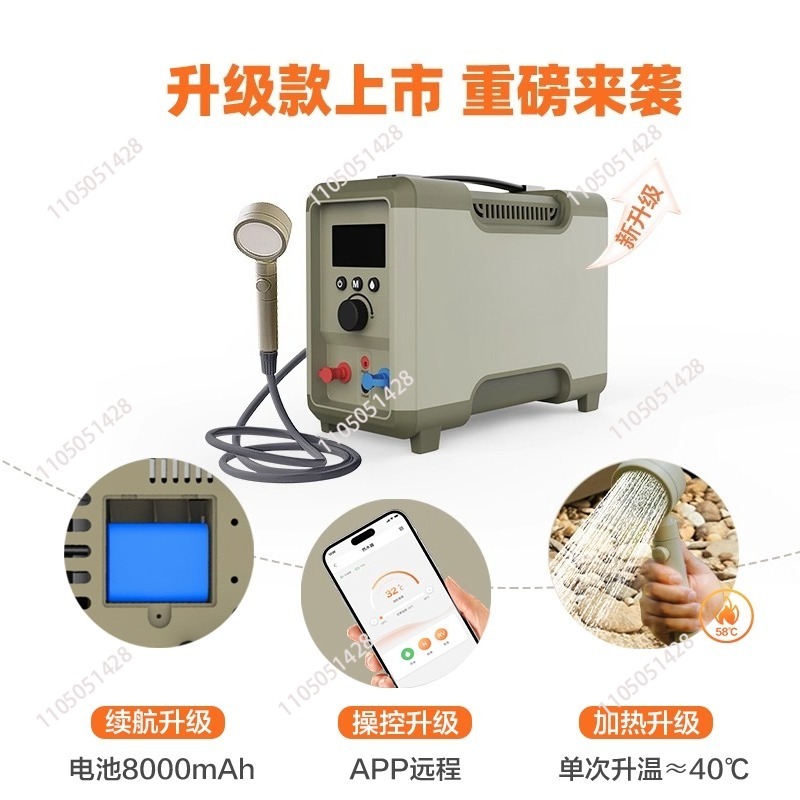 Outdoor thermostatic water hea - Outdoor Camping Hot Water Shower บทวิจารณ์และราคา