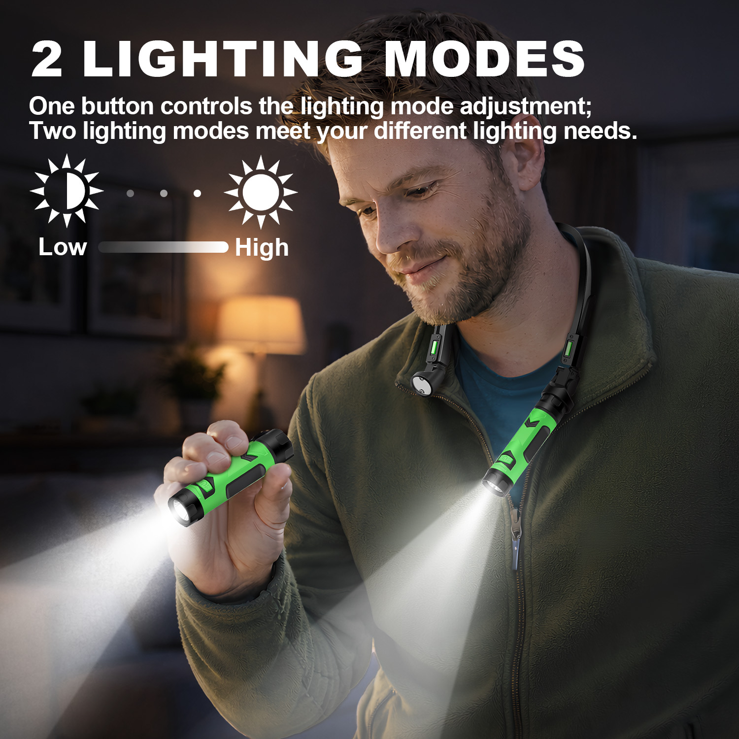 USB Rechargeable LED Neck Ligh - Outdoor Camping Lamp บทวิจารณ์และราคา
