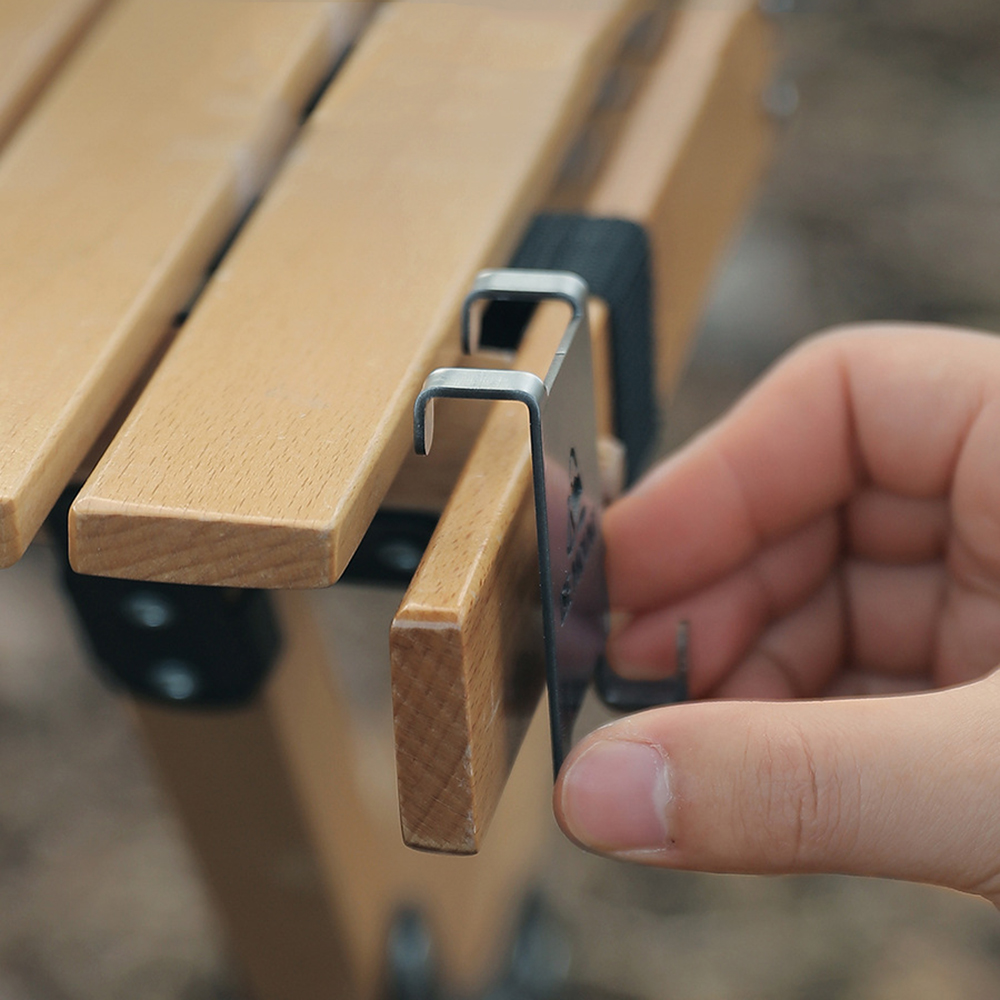 Hang Gas Canister Hook Camping - Outdoor Camping Table With Storage บทวิจารณ์และราคา
