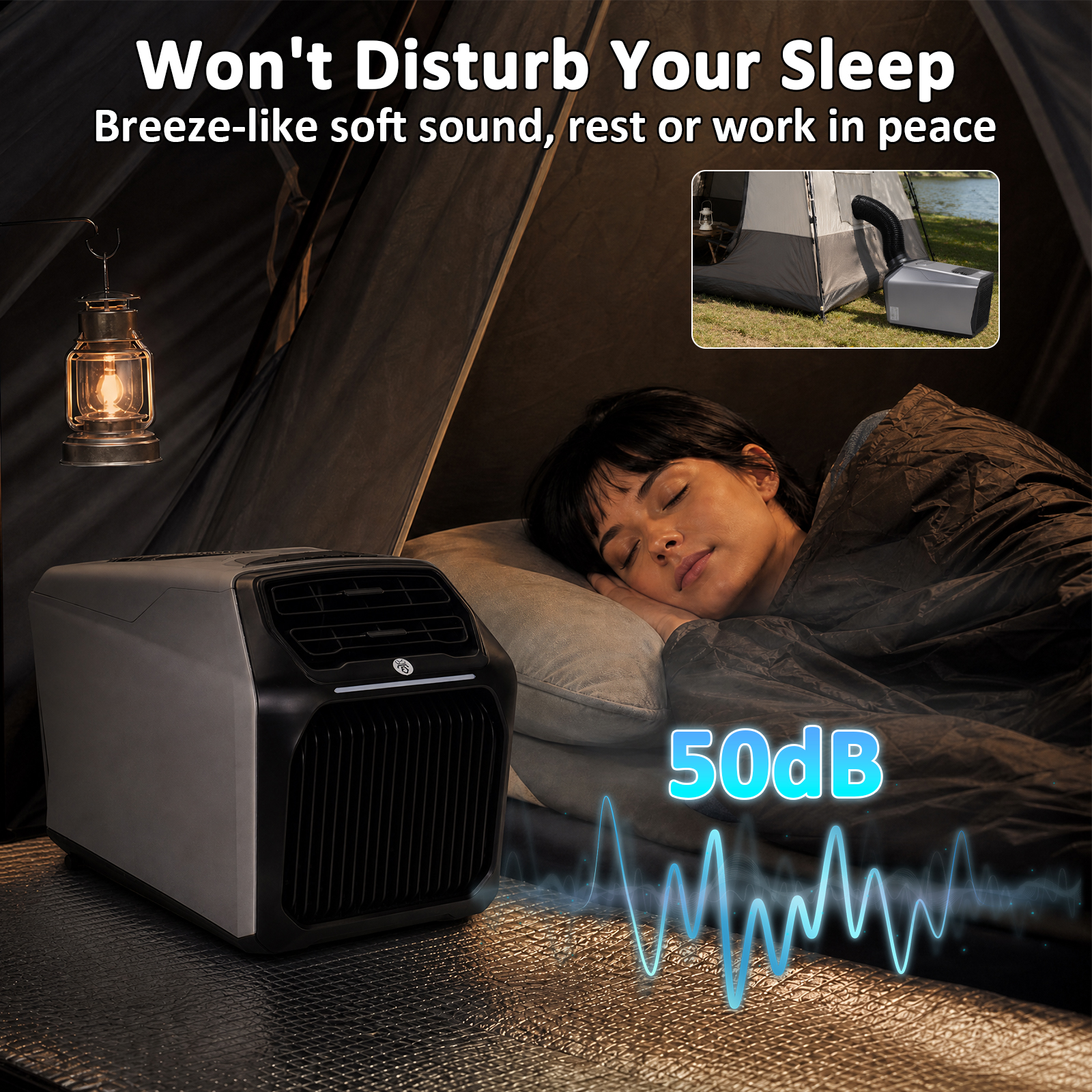 6800BTU Portable Air Condition - Outdoor Camping Air Conditioner บทวิจารณ์และราคา