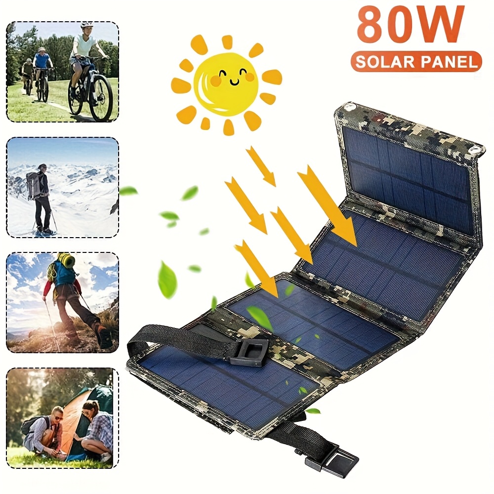 [Solar Panel] 80W Portable Fol - Outdoor Camp บทวิจารณ์และราคา