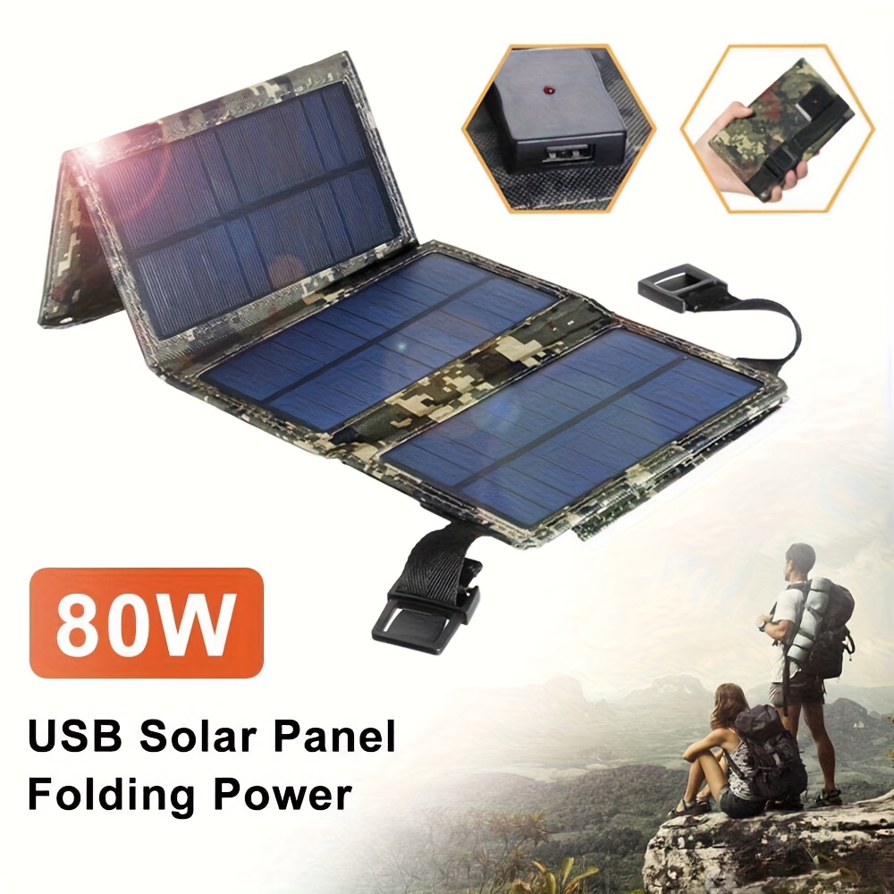 [Solar Panel] 80W Portable Fol - Outdoor Camp บทวิจารณ์และราคา
