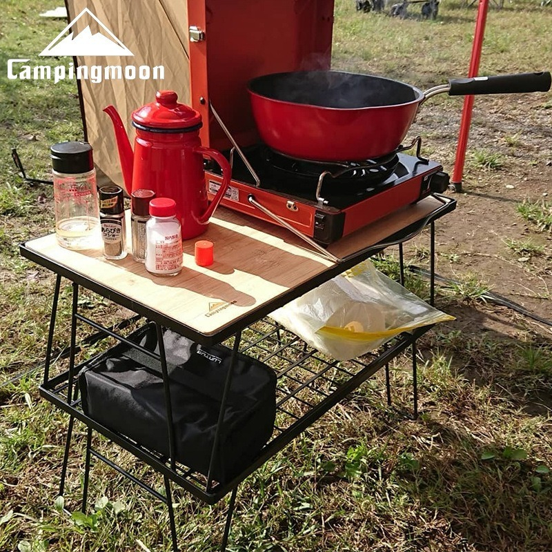 CAMPINGMOON T-230 Portable Mul - Outdoor Camping Table With Storage บทวิจารณ์และราคา