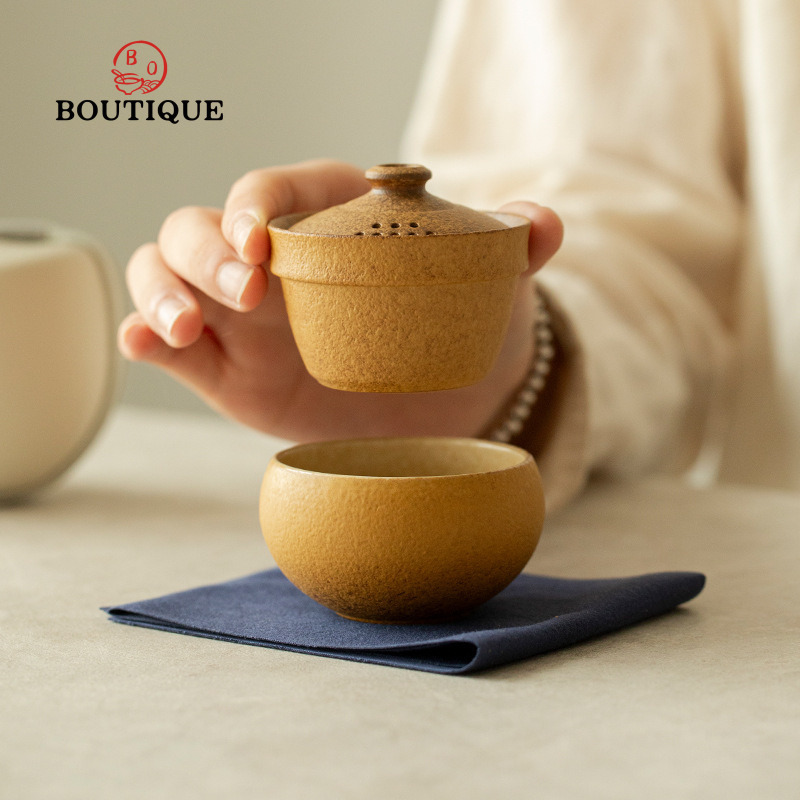 Coarse Pottery Travel Tea Set  - Camp Utensil Set บทวิจารณ์และราคา
