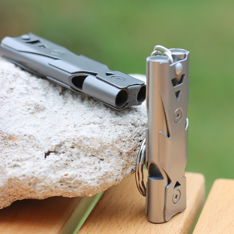 Sports Outdoor Whistle Double  - Outdoor Camping Youtube บทวิจารณ์และราคา