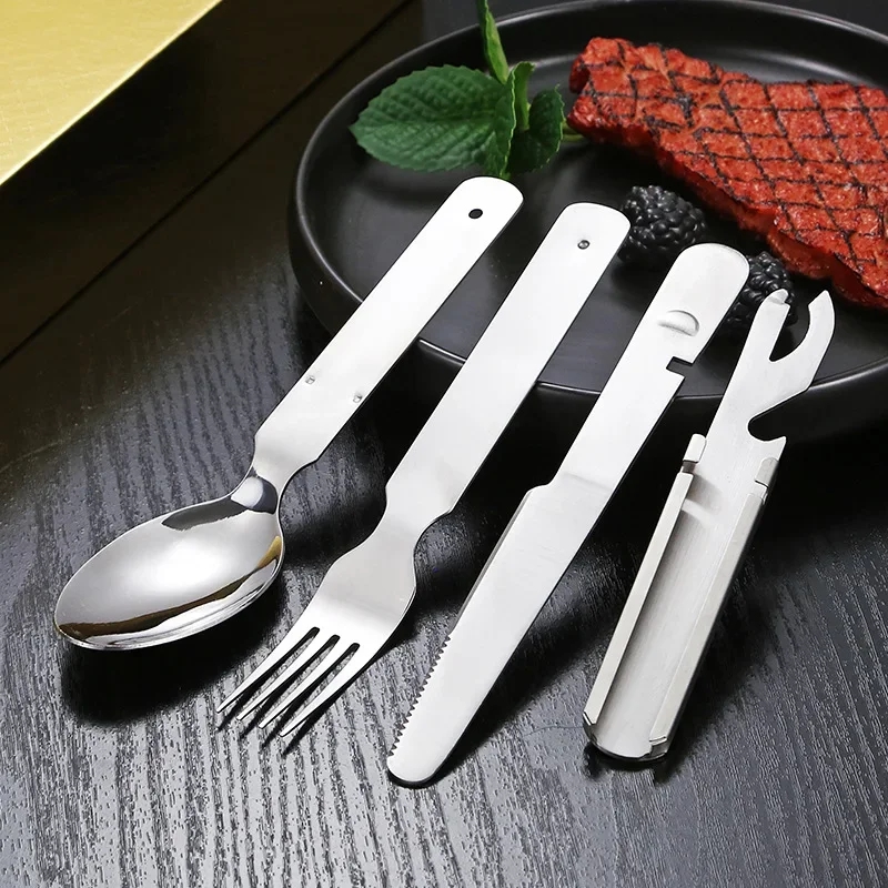 Stainless Steel Tableware Set  - Outdoor Camping Knife บทวิจารณ์และราคา