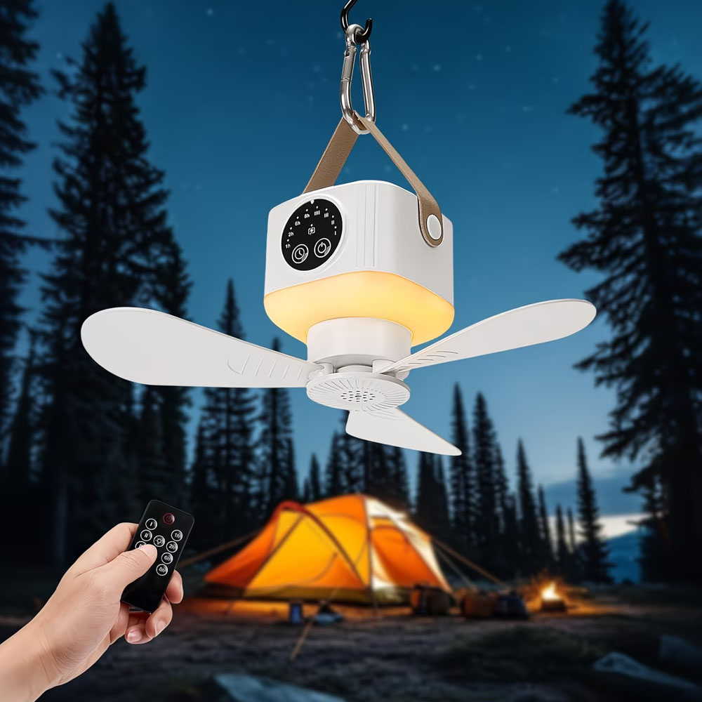 Portable Ceiling Fan with Ligh - Outdoor Camping Gazebo บทวิจารณ์และราคา