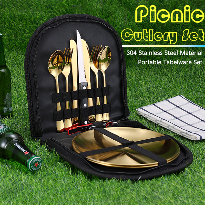 10Pcs Camping Tableware Set 30 - Camp Utensil Set บทวิจารณ์และราคา