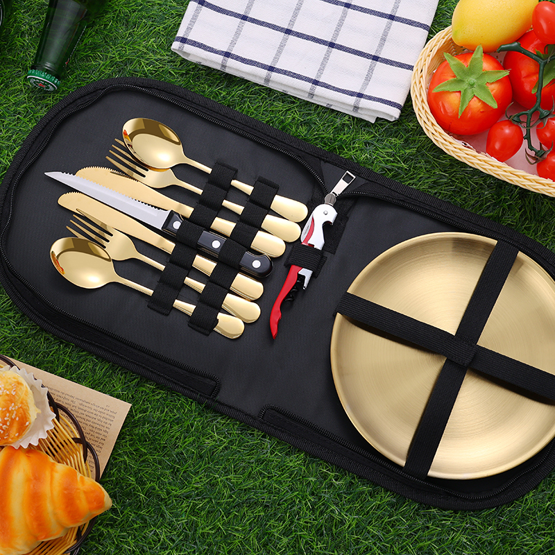 10Pcs Camping Tableware Set 30 - Camp Utensil Set บทวิจารณ์และราคา