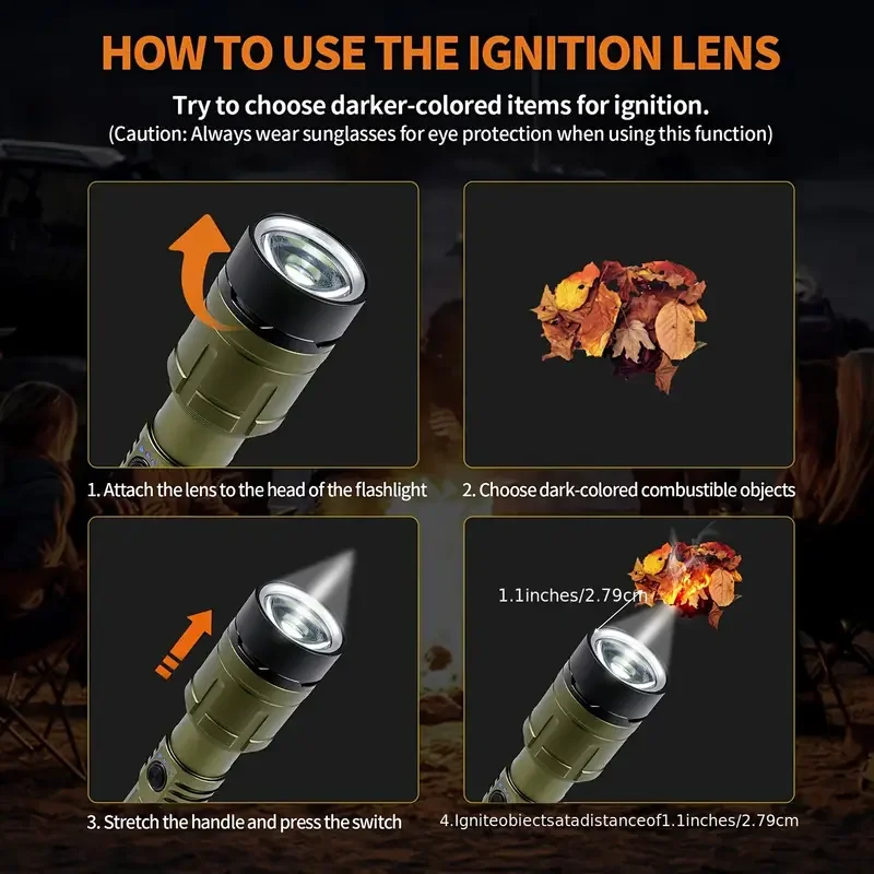 Ultra Powerful Flashlight Conc - Outdoor Camping Lamp บทวิจารณ์และราคา
