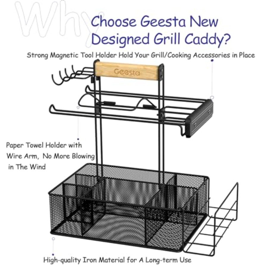 Grill Caddy for Outdoor Grill, - Outdoor Camping Ute บทวิจารณ์และราคา