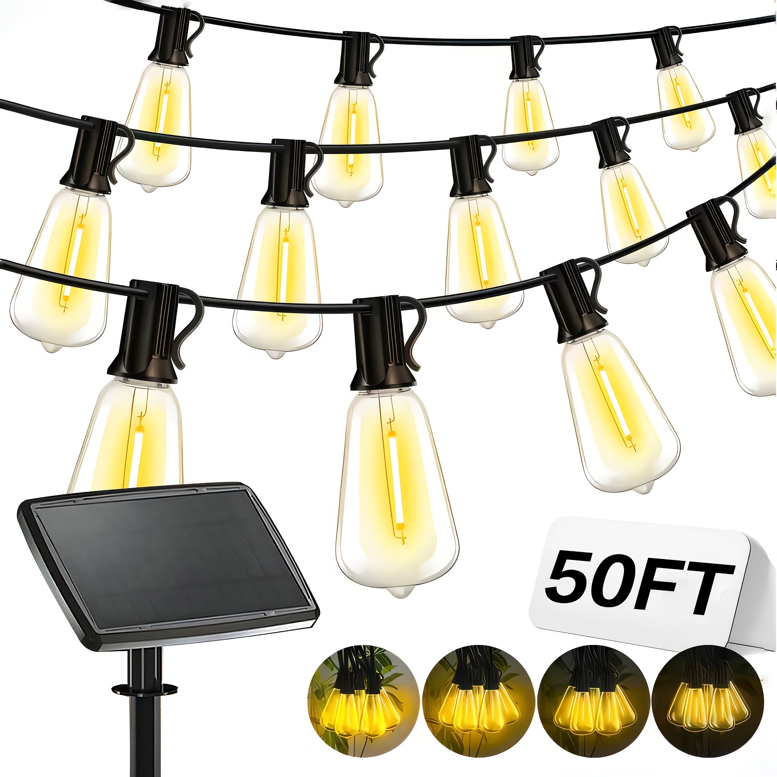 Solar Lights Outdoor, 100ft Pa - Outdoor Camping Umbrella บทวิจารณ์และราคา