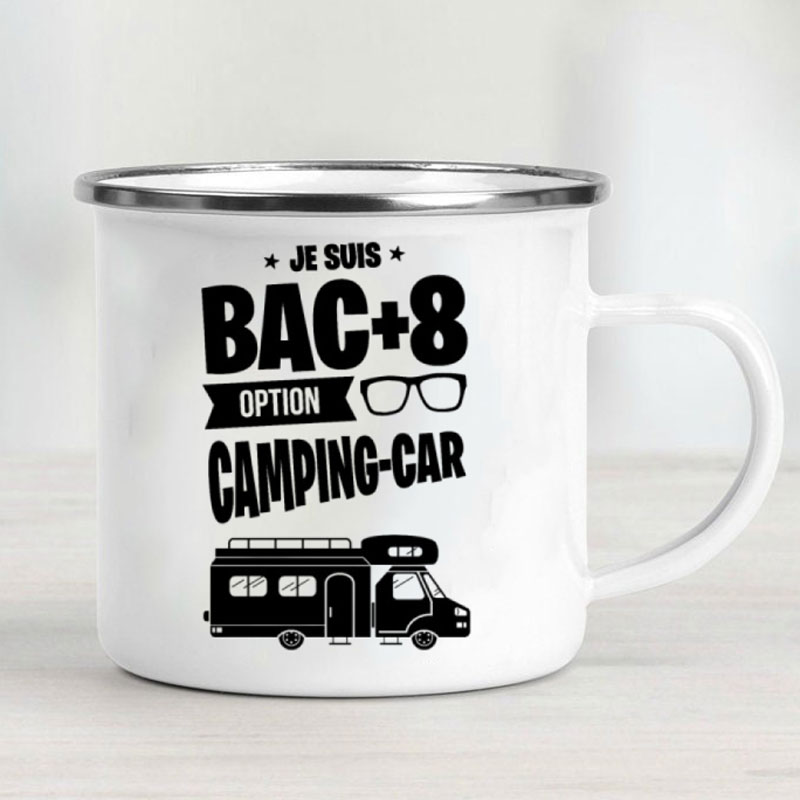 Camping Car Enamel Mug Adventu - Outdoor Camping Ideas บทวิจารณ์และราคา