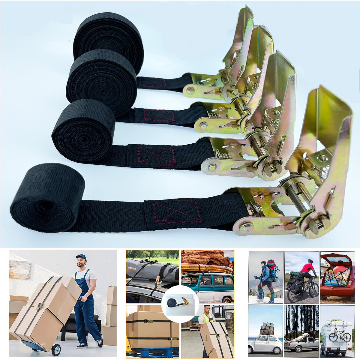 Cargo Strap Ratchet Tensioner  - Outdoor Camping Vehicle บทวิจารณ์และราคา