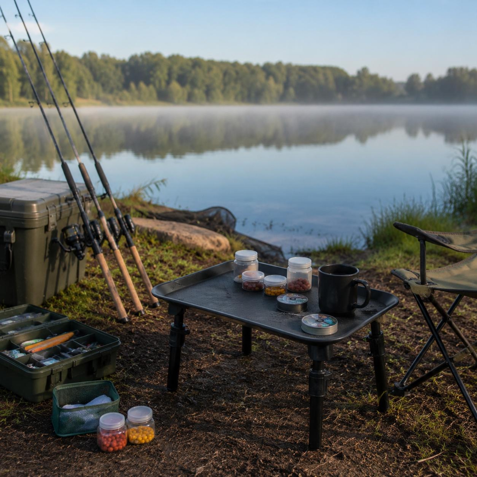 Carp Fishing Table Foldable Le - Outdoor Camping Table With Storage บทวิจารณ์และราคา