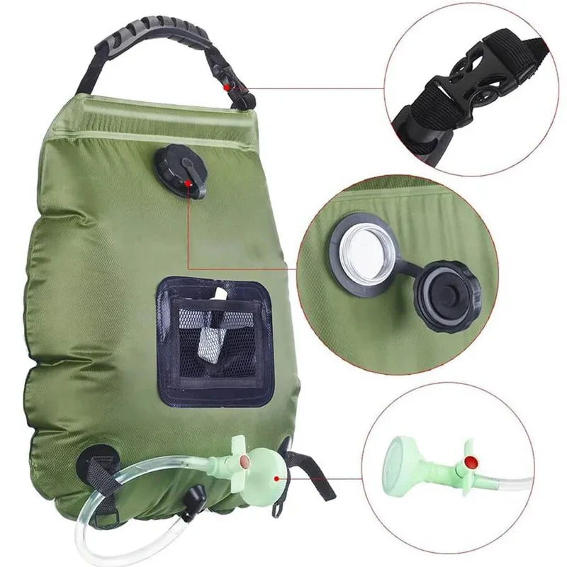 20L Solar Heating Camping Show - Outdoor Camping Hot Water Shower บทวิจารณ์และราคา
