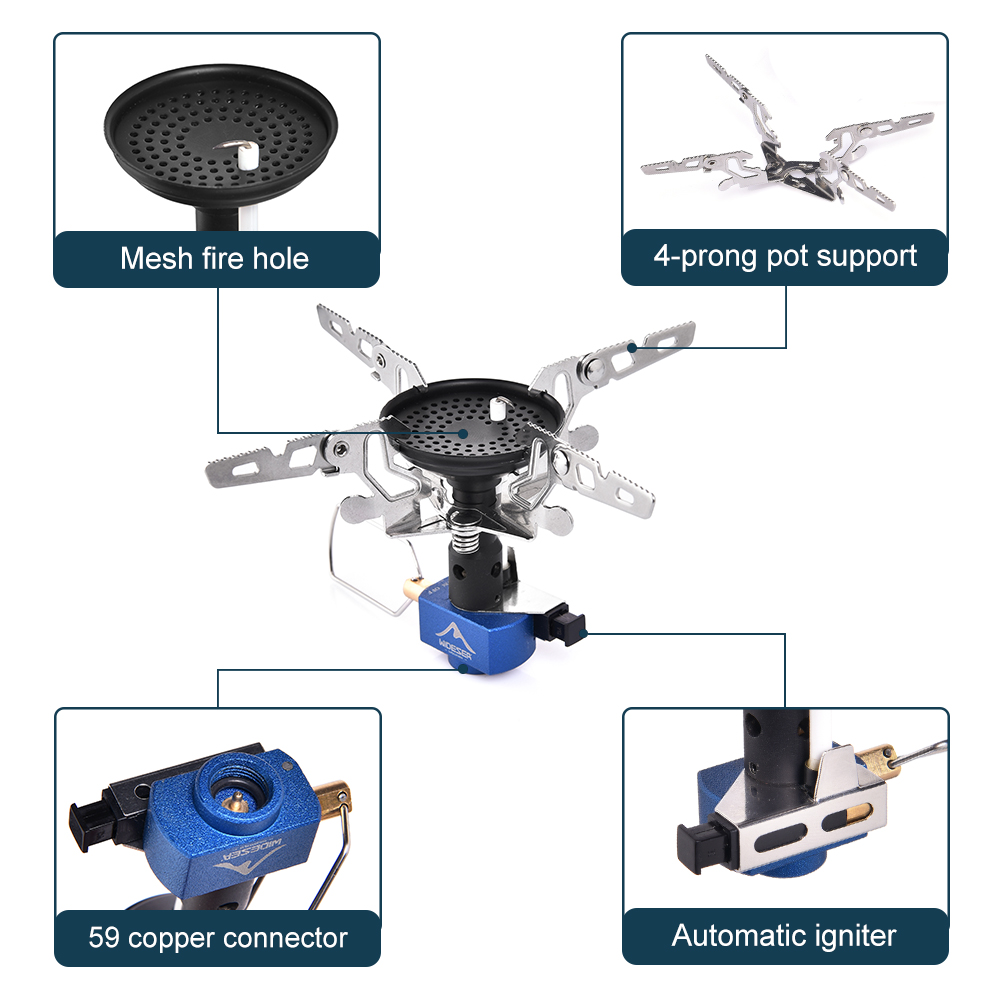 Outdoor Camping Gas Burner Out - Camp Cooking Set บทวิจารณ์และราคา