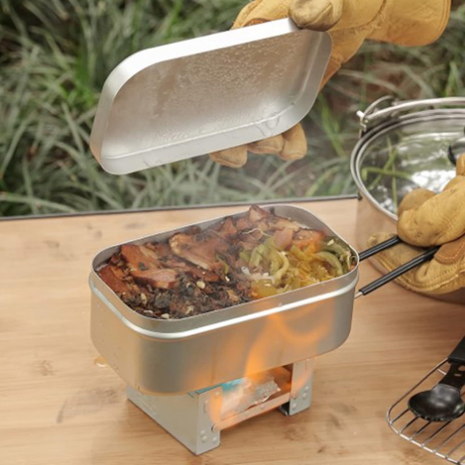 Foldable Bento Box Handle, Lun - Camp Utensil Set บทวิจารณ์และราคา