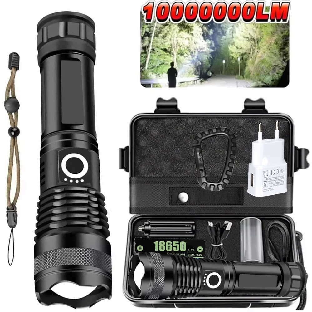 High Power LED Flashlight Rech - Outdoor Camping Lamp บทวิจารณ์และราคา