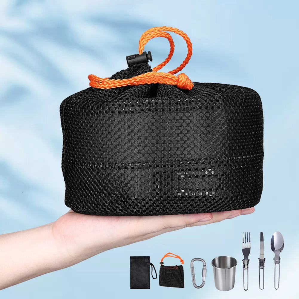 Camping Cookware Kit Kettle Po - Camp Utensil Set บทวิจารณ์และราคา