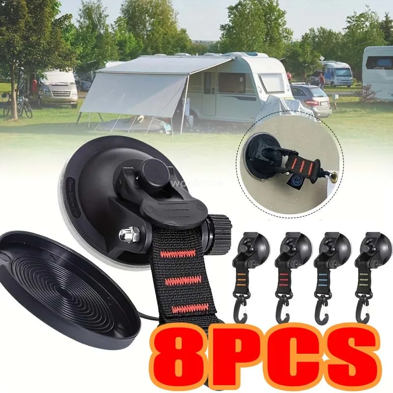 1/8 Pcs Car Tent Suction Cups  - Outdoor Camping Gazebo บทวิจารณ์และราคา