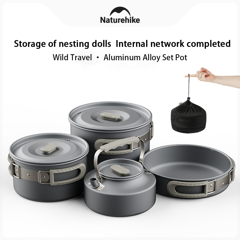 Naturehike Outdoor Pot Set,Cam - Camp Cooking Set บทวิจารณ์และราคา