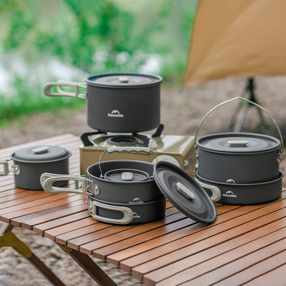 Naturehike Outdoor Pot Set,Cam - Camp Cooking Set บทวิจารณ์และราคา