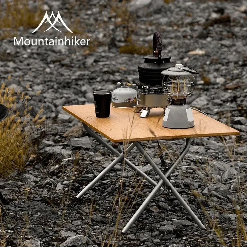 MOUNTAINHIKER 2/3 Bamboo Foldi - Outdoor Camping Table With Storage บทวิจารณ์และราคา