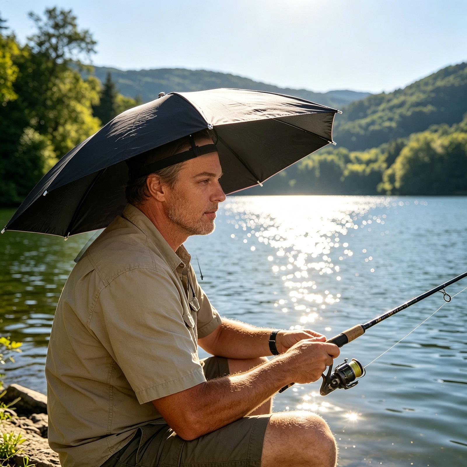 Folding Umbrella Hat Waterproo - Outdoor Camping Umbrella บทวิจารณ์และราคา